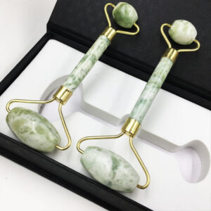 Jade Beauty Device Roller Xiuyu – Double-headed Facial Massage Stick Jade Roller