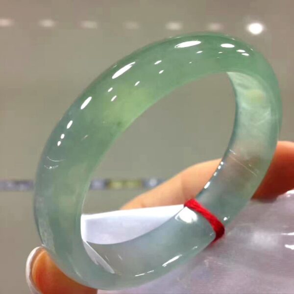 Light Green Jade Bangle – Timeless Elegance & Natural Energy - Image 3