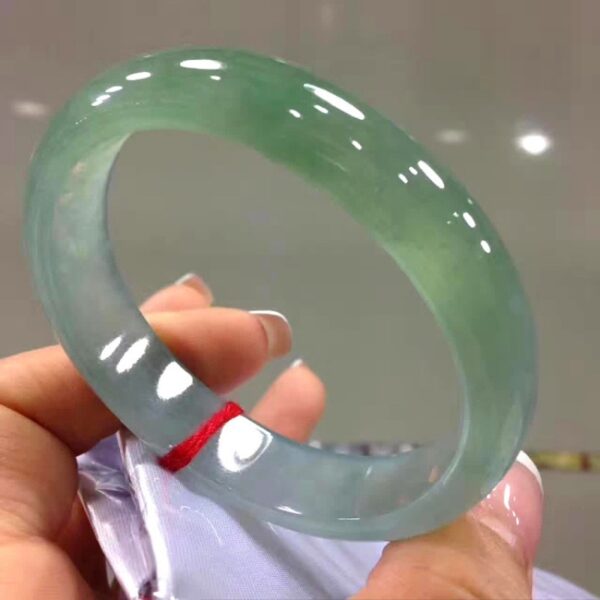 Light Green Jade Bangle – Timeless Elegance & Natural Energy - Image 4