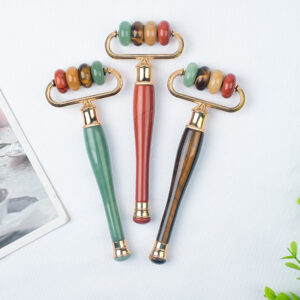Jade Roller Eye & Face Massager – Crystal Lifting & Soothing Tool