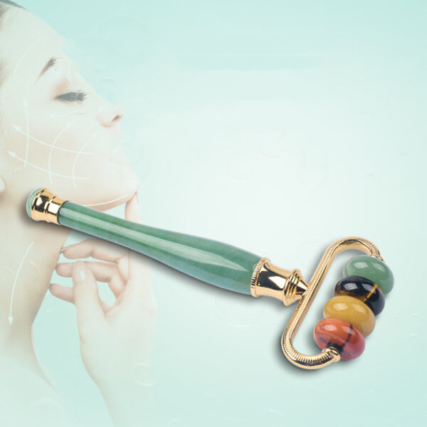 Jade Roller Eye & Face Massager – Crystal Lifting & Soothing Tool - Image 3